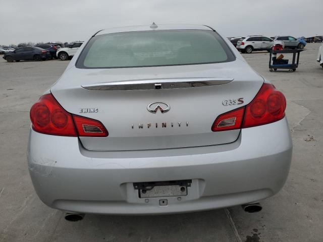 JNKBV61E38M220467 - 2008 INFINITI G35 SILVER photo 6