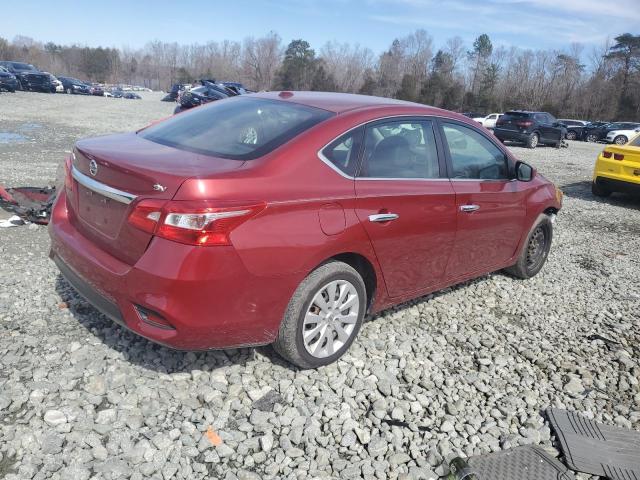 3N1AB7APXHL672197 - 2017 NISSAN SENTRA S RED photo 3