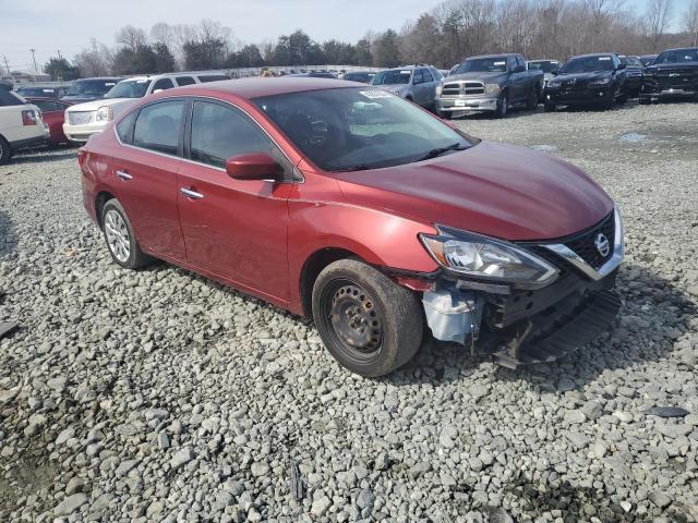 3N1AB7APXHL672197 - 2017 NISSAN SENTRA S RED photo 4