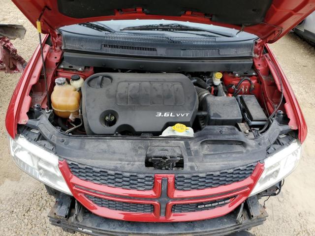 3C4PDDEG0CT257778 - 2012 DODGE JOURNEY R/T RED photo 11