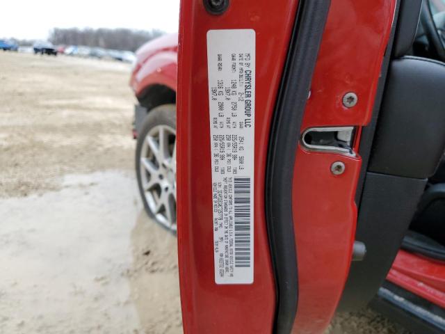 3C4PDDEG0CT257778 - 2012 DODGE JOURNEY R/T RED photo 12