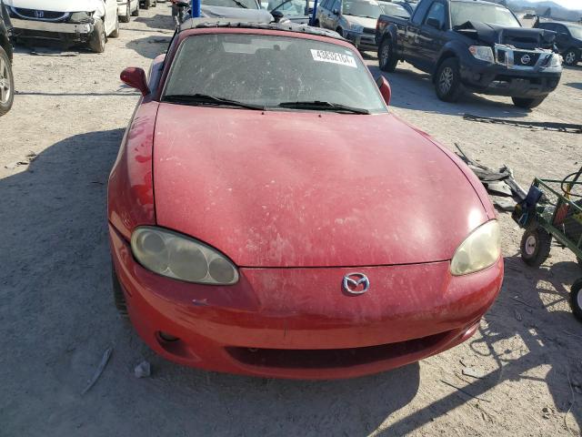 JM1NB353440400623 - 2004 MAZDA MX-5 MIATA BASE RED photo 5