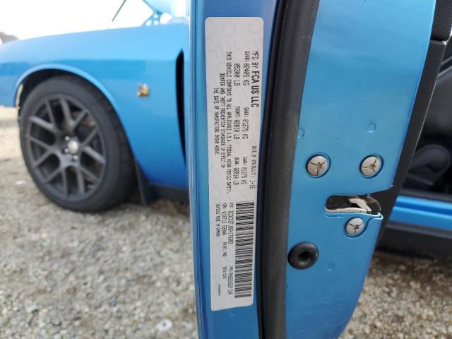 2C3CDZFJ9GH176383 - 2016 DODGE CHALLENGER R/T SCAT PACK BLUE photo 12