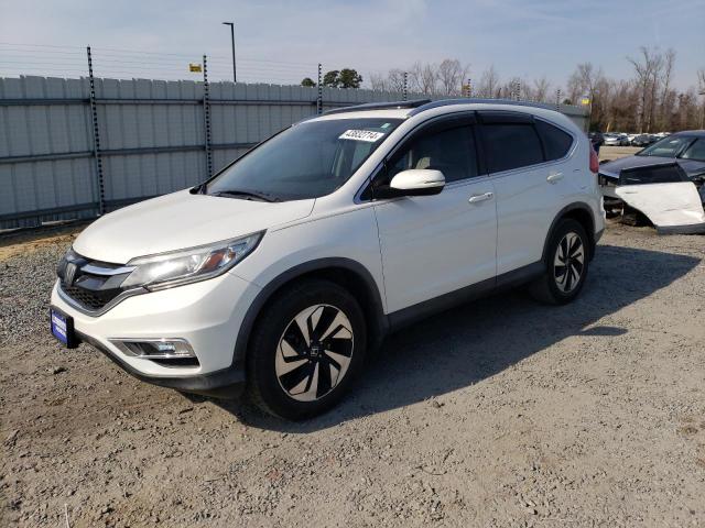 5J6RM3H96FL007844 - 2015 HONDA CR-V TOURING WHITE photo 1