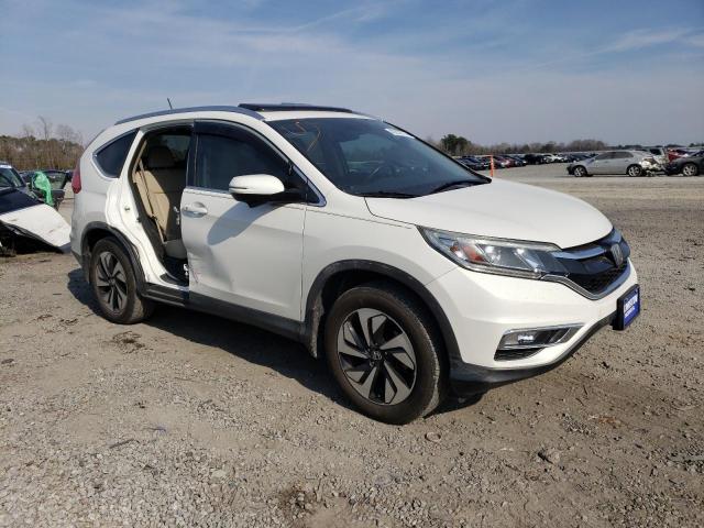 5J6RM3H96FL007844 - 2015 HONDA CR-V TOURING WHITE photo 4