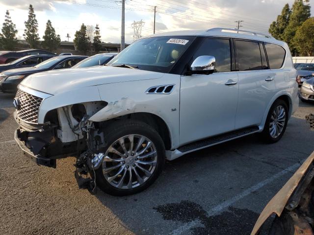 JN8AZ2NF5F9571754 - 2015 INFINITI QX80 WHITE photo 1