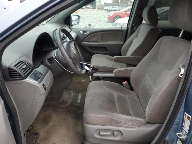 5FNRL38488B034031 - 2008 HONDA ODYSSEY EX BLUE photo 7