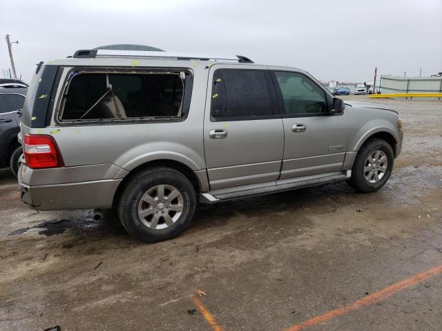 1FMFK20538LA61893 - 2008 FORD EXPEDITION EL LIMITED SILVER photo 3