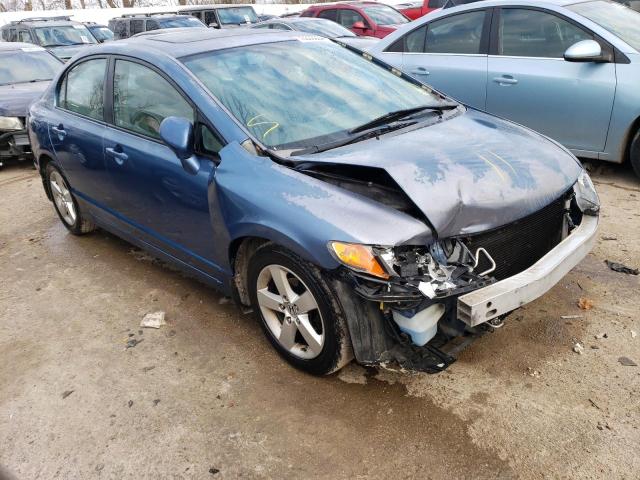 2HGFA16888H534401 - 2008 HONDA CIVIC EX BLUE photo 4