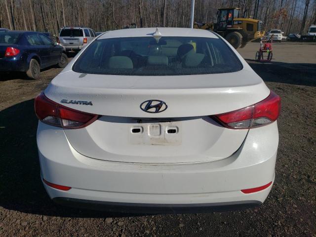 5NPDH4AE4EH487922 - 2014 HYUNDAI ELANTRA SE WHITE photo 6