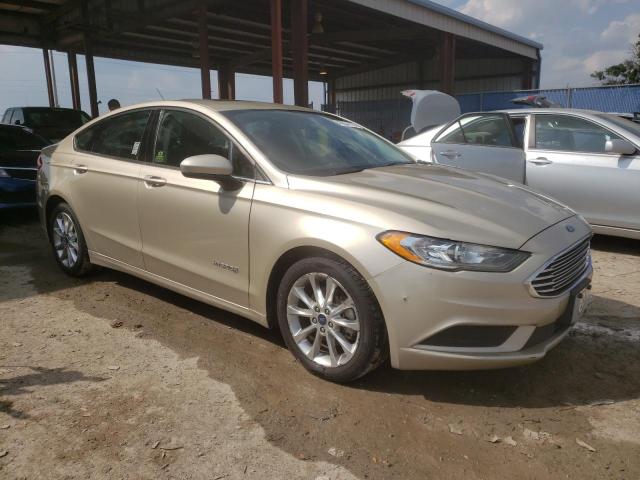 3FA6P0LU2HR278212 - 2017 FORD FUSION SE HYBRID BEIGE photo 4