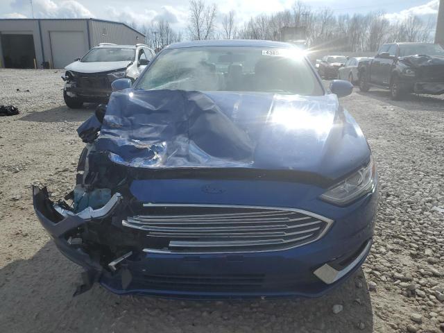 3FA6P0HD0HR408187 - 2017 FORD FUSION SE BLUE photo 5