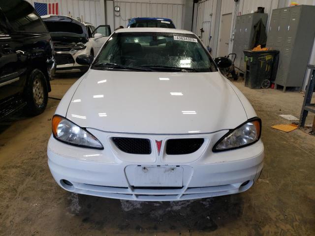 1G2NF52E63M605149 - 2003 PONTIAC GRAND AM SE1 WHITE photo 5