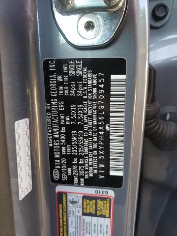 5XYPH4A56LG709457 - 2020 KIA SORENTO EX SILVER photo 13