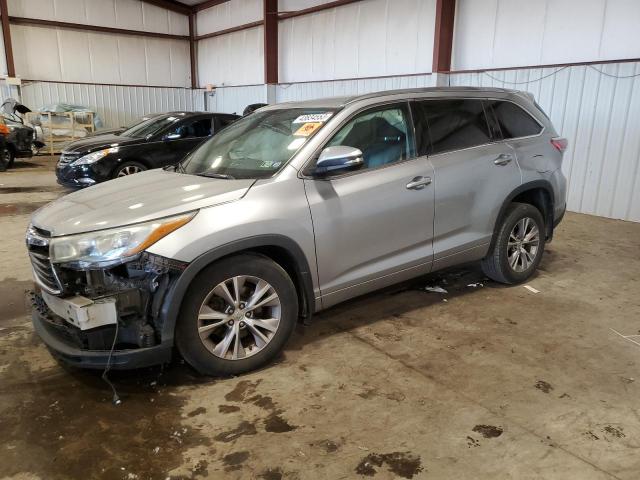 5TDJKRFH7FS129164 - 2015 TOYOTA HIGHLANDER XLE SILVER photo 1