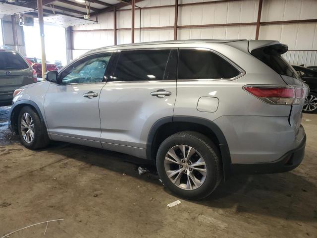5TDJKRFH7FS129164 - 2015 TOYOTA HIGHLANDER XLE SILVER photo 2