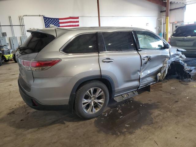 5TDJKRFH7FS129164 - 2015 TOYOTA HIGHLANDER XLE SILVER photo 3