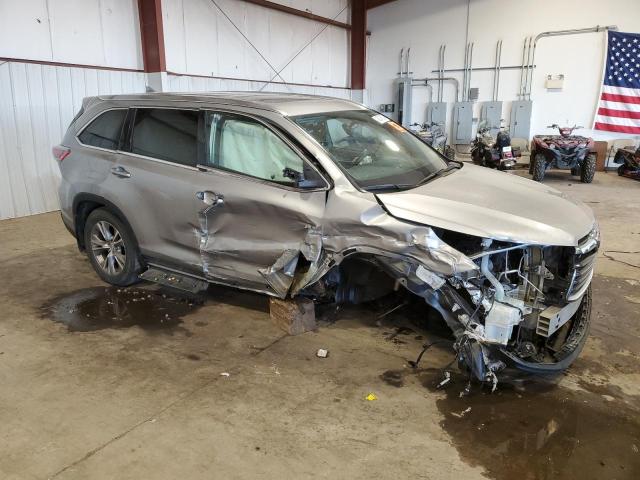 5TDJKRFH7FS129164 - 2015 TOYOTA HIGHLANDER XLE SILVER photo 4