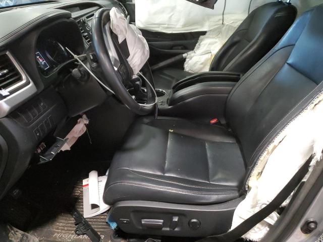 5TDJKRFH7FS129164 - 2015 TOYOTA HIGHLANDER XLE SILVER photo 7