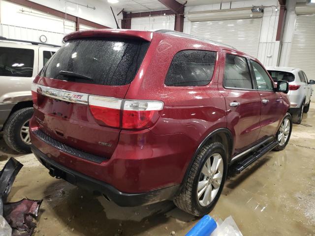 1C4RDJDG3DC527916 - 2013 DODGE DURANGO CREW BURGUNDY photo 3