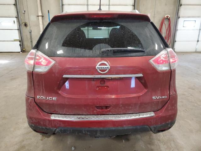 KNMAT2MV9FP565991 - 2015 NISSAN ROGUE S RED photo 6