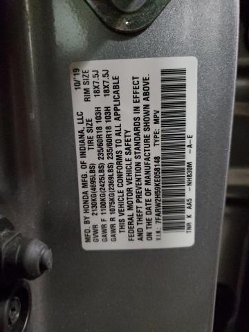 7FARW2H59KE058148 - 2019 HONDA CR-V EX SILVER photo 13