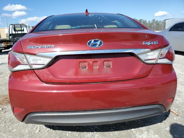 KMHEC4A49BA004370 - 2011 HYUNDAI SONATA HYBRID BURGUNDY photo 6