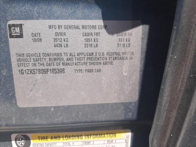 1G1ZK57B09F185398 - 2009 CHEVROLET MALIBU LTZ ტალღისფერი ფოტო 14