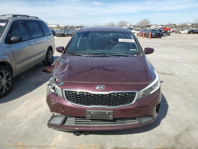 3KPFL4A72JE186556 - 2018 KIA FORTE LX BURGUNDY photo 5