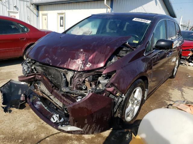 5FNRL5H99CB018808 - 2012 HONDA ODYSSEY TOURING MAROON photo 1