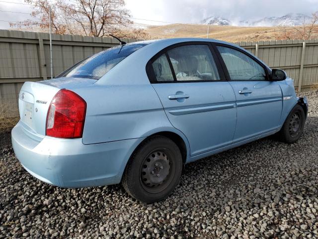 KMHCN46C97U119123 - 2007 HYUNDAI ACCENT GLS BLUE photo 3