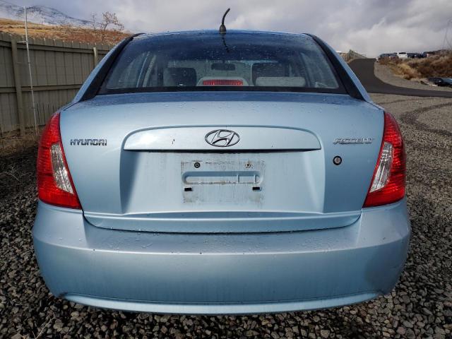 KMHCN46C97U119123 - 2007 HYUNDAI ACCENT GLS BLUE photo 6