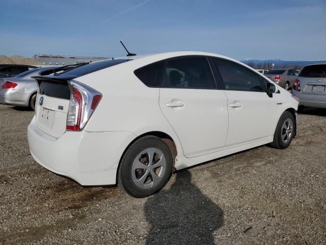 JTDKN3DU8E1771753 - 2014 TOYOTA PRIUS WHITE photo 3