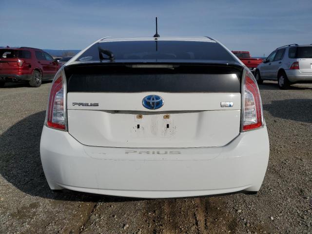 JTDKN3DU8E1771753 - 2014 TOYOTA PRIUS WHITE photo 6