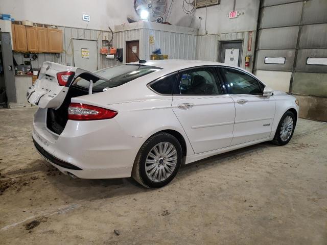 3FA6P0LU4GR133283 - 2016 FORD FUSION SE HYBRID WHITE photo 3