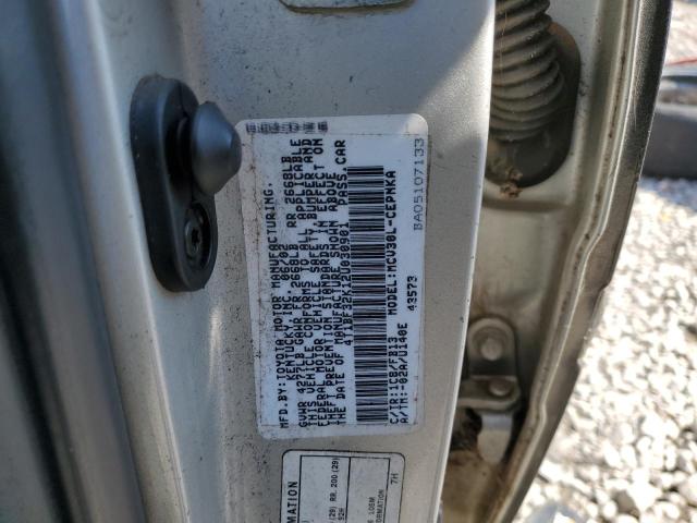 4T1BF32K12U030901 - 2002 TOYOTA CAMRY LE CHARCOAL photo 13