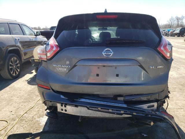 5N1AZ2MH6HN154342 - 2017 NISSAN MURANO S GRAY photo 6