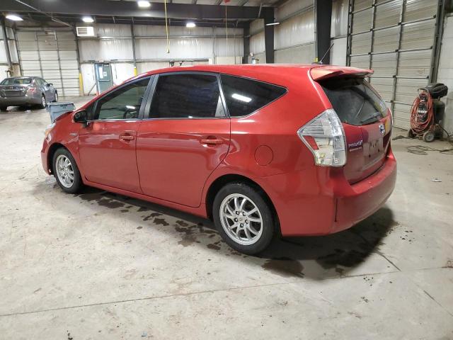 JTDZN3EU5C3033911 - 2012 TOYOTA PRIUS V RED photo 2