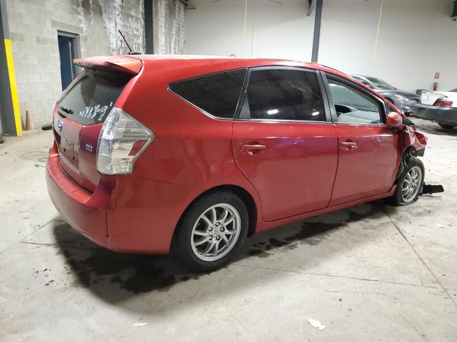 JTDZN3EU5C3033911 - 2012 TOYOTA PRIUS V RED photo 3