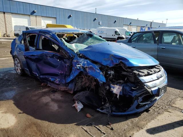 3FAHP0HA7BR316676 - 2011 FORD FUSION SE BLUE photo 4