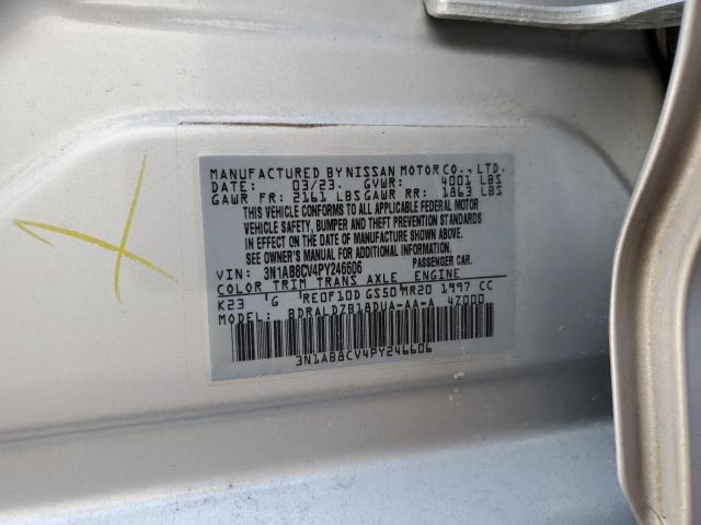 3N1AB8CV4PY246606 - 2023 NISSAN SENTRA SV SILVER photo 13