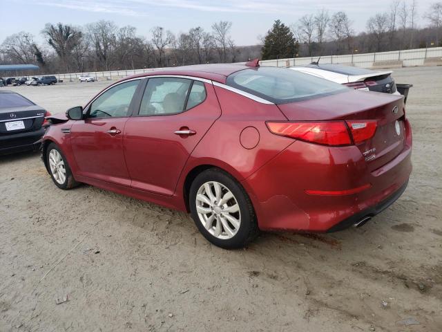 5XXGM4A71FG443044 - 2015 KIA OPTIMA LX RED photo 2