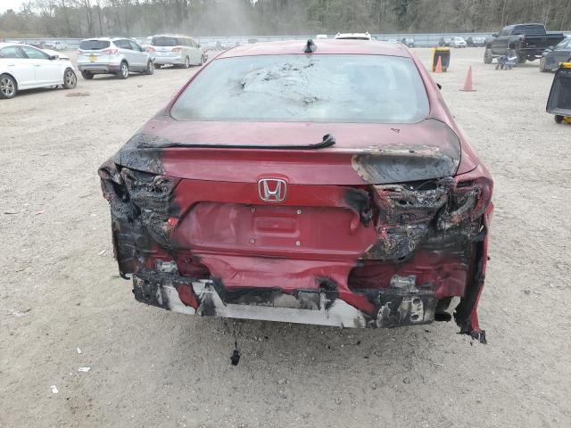 1HGCV1F35NA030054 - 2022 HONDA ACCORD SPORT RED photo 6