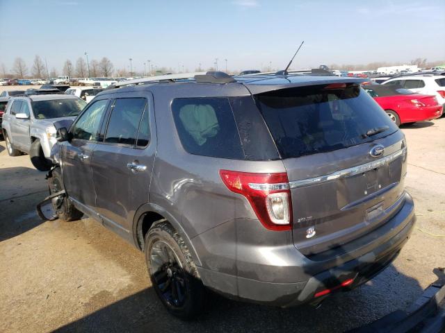 1FM5K7D86EGB38922 - 2014 FORD EXPLORER XLT GRAY photo 2