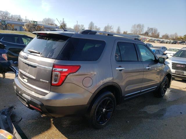 1FM5K7D86EGB38922 - 2014 FORD EXPLORER XLT GRAY photo 3