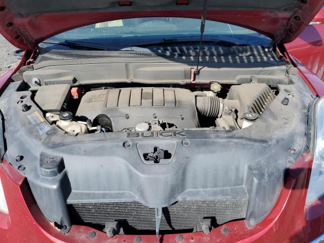5GAKVCED6CJ304893 - 2012 BUICK ENCLAVE RED photo 11