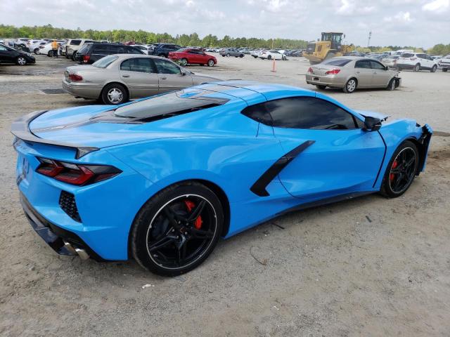 1G1YB2D48N5100775 - 2022 CHEVROLET CORVETTE STINGRAY 2LT BLUE photo 3