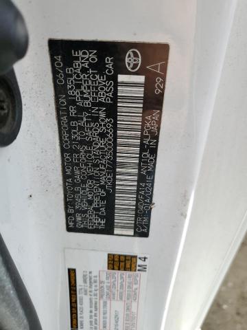 JTKDE177350006693 - 2005 TOYOTA SCION TC 白色 照片 12