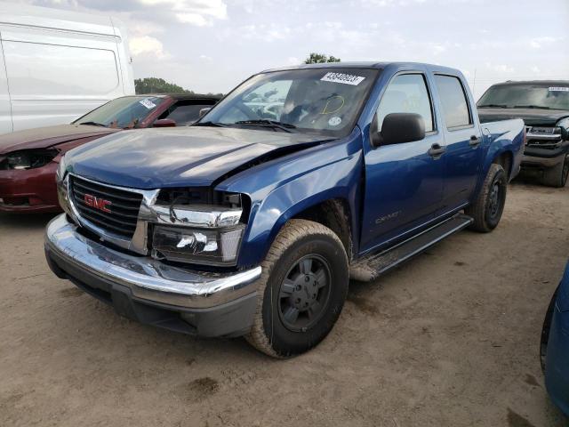 1GTCS136458224216 - 2005 GMC CANYON BLUE photo 1