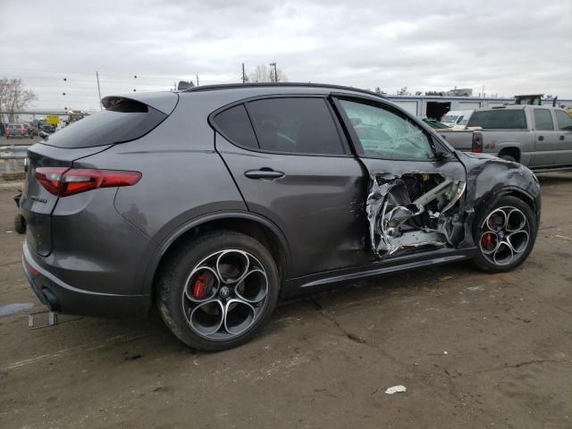 ZASPAKBN0M7D13277 - 2021 ALFA ROMEO STELVIO TI GRAY photo 3